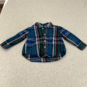 Ralph Lauren boys checked long sleeve shirt 12 moths